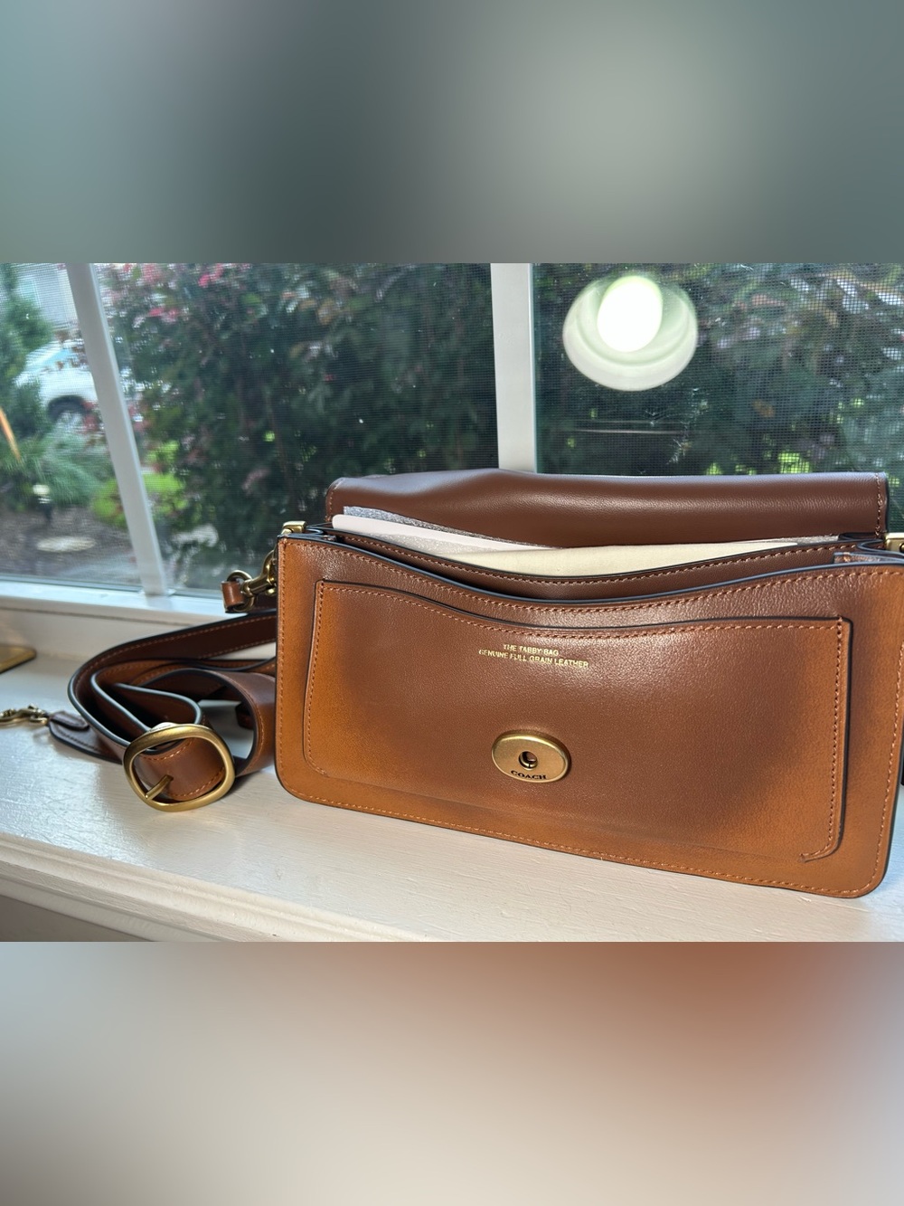 NWOT🌸COACH Tabby 26 Loved Leather Distressed Brown Shoulder Bag (Soft Tabby) - Picture 12 of 16